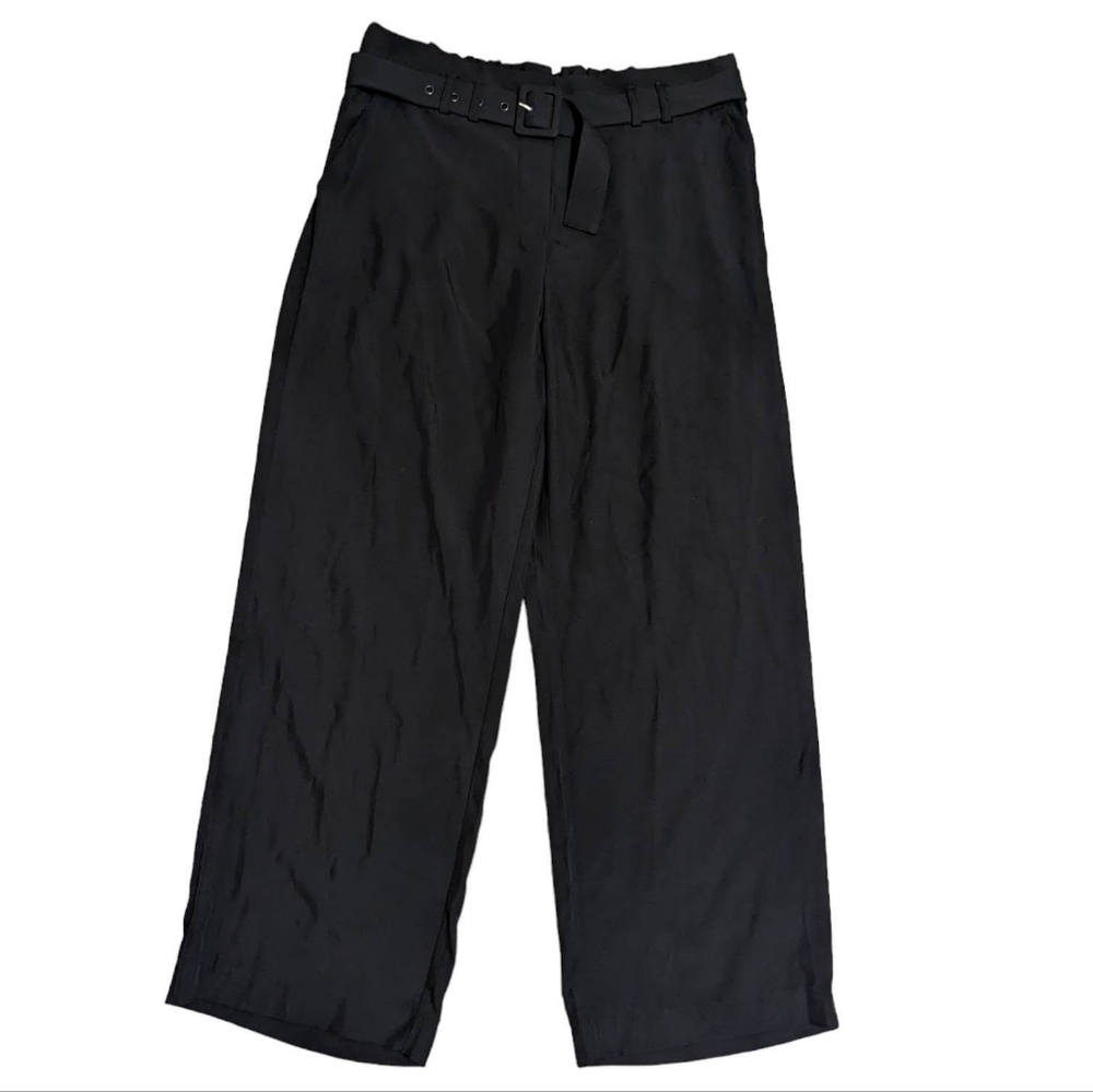 Maurices High Waist Dress Pants Size Large Short NEW NWT Wide Leg w/Belt